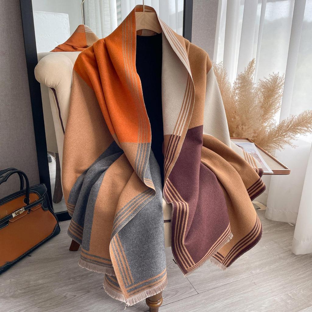 Écharpe Femme Style en Faux Cachemire