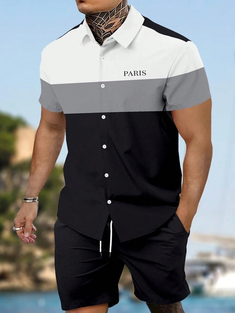 🕶️ Ensemble Homme – Chemise & Costume de Sport 🔥