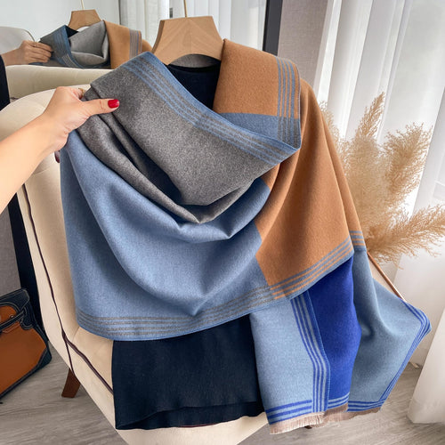 Écharpe Femme Style en Faux Cachemire