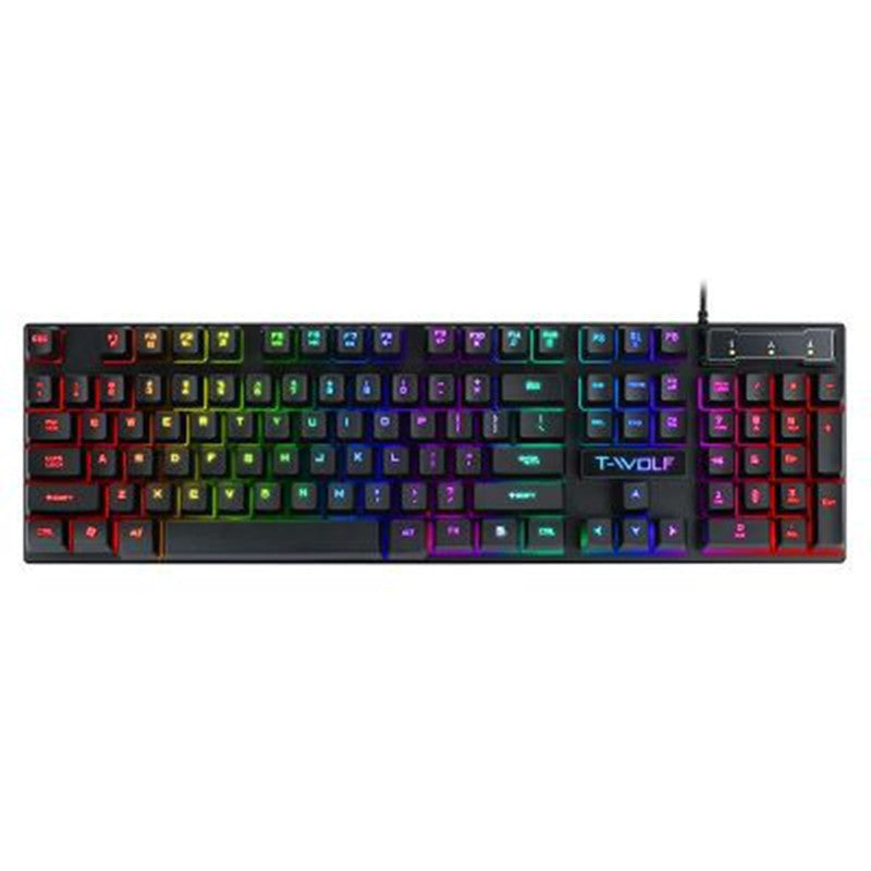 ⌨️ Clavier gaming filaire USB – Rétroéclairé  🎮✨