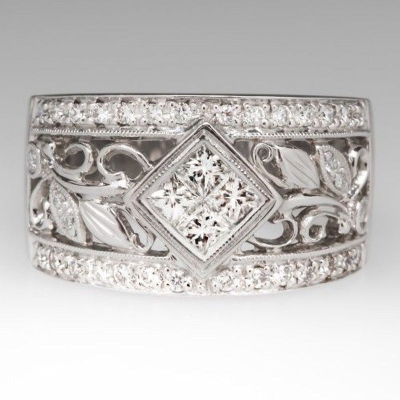 ✨ Bague Large Femme au Style Ethnique Rétro