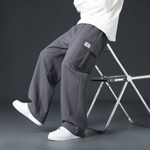 Pantalon Homme Décontracté – Coupe Large et Fluidité Confortable