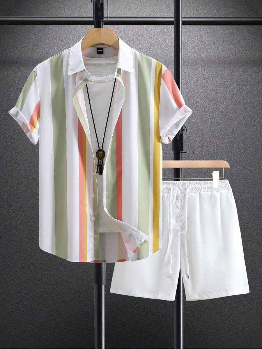 🕶️ Ensemble Homme – Chemise & Costume de Sport 🔥