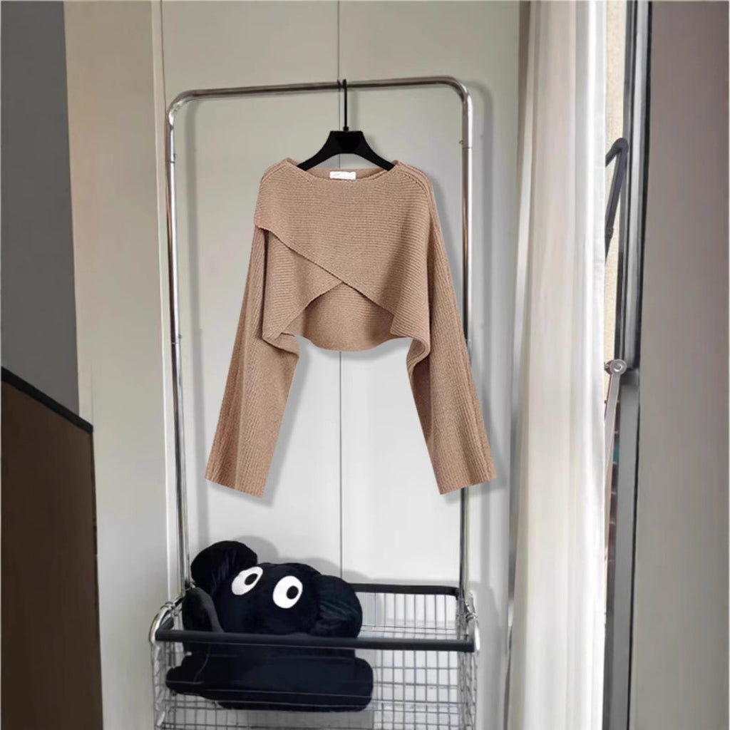 Pull Court Tricoté – Style Chaleureux et Tendance pour l’Hiver