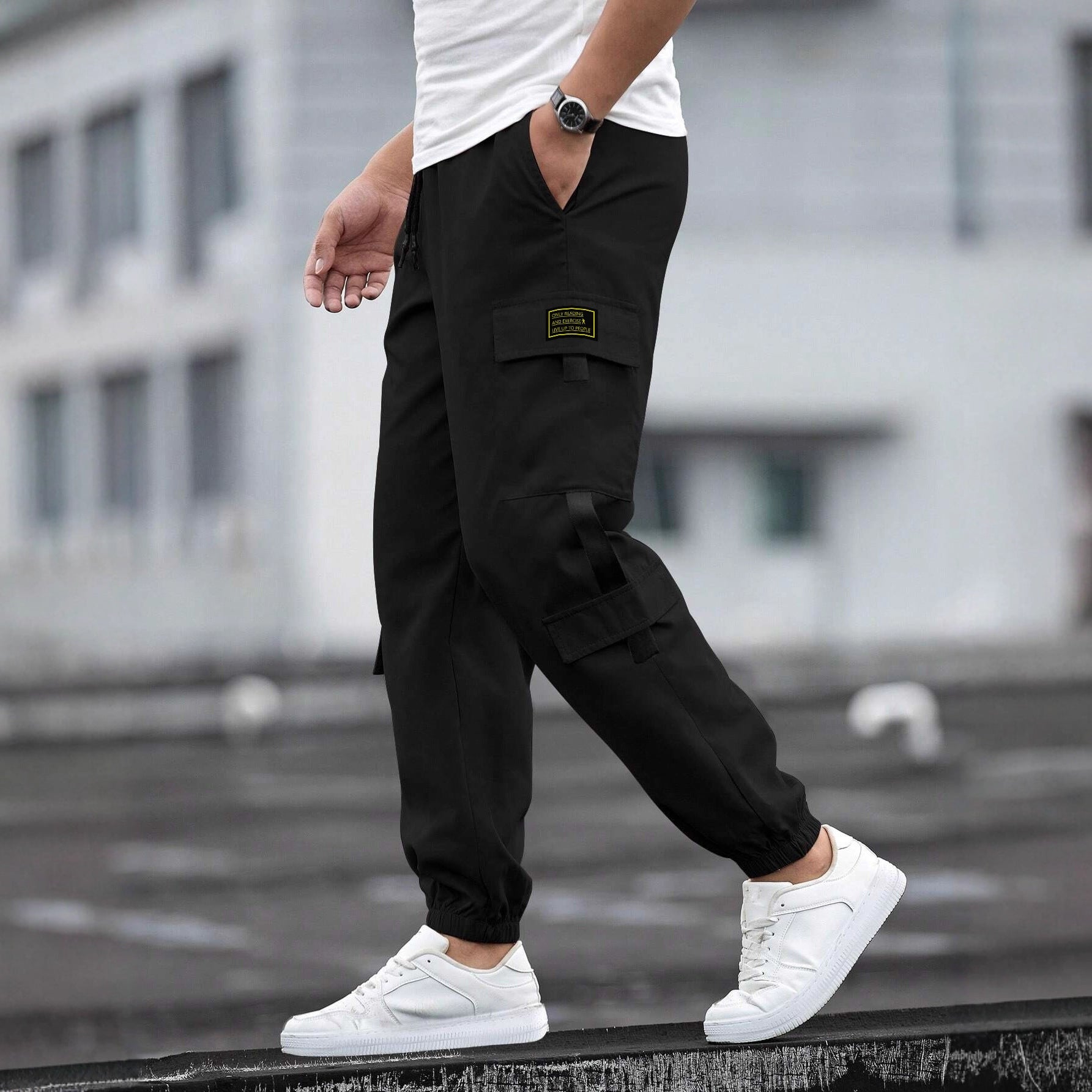 Pantalon Homme Jogger Rétro – Décontracté et Polyvalent
