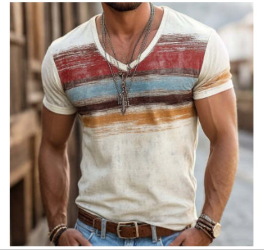 T-Shirt Homme à Manches Courtes