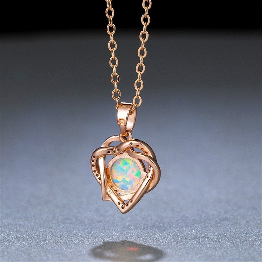 Collier Pendentif en Forme de Cœur pour Femme – Élégance et Romance