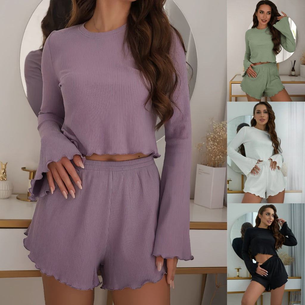 ✨ Ensemble Pyjama Femme 2 Pièces – Confort Automne/Hiver ✨