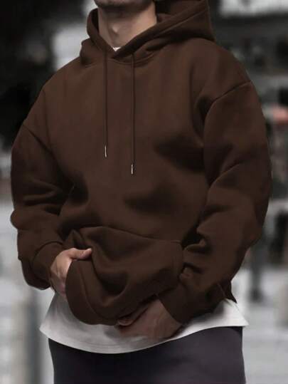 Hoodie Homme à Manches Longues – Style Décontracté