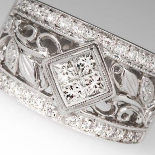 ✨ Bague Large Femme au Style Ethnique Rétro