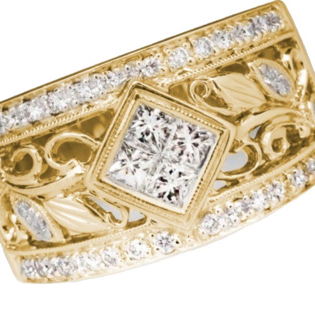 ✨ Bague Large Femme au Style Ethnique Rétro