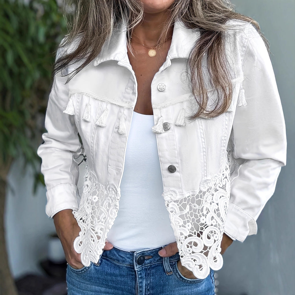 🧥 Manteau Femme Blanc – Classique / Élégant ✨