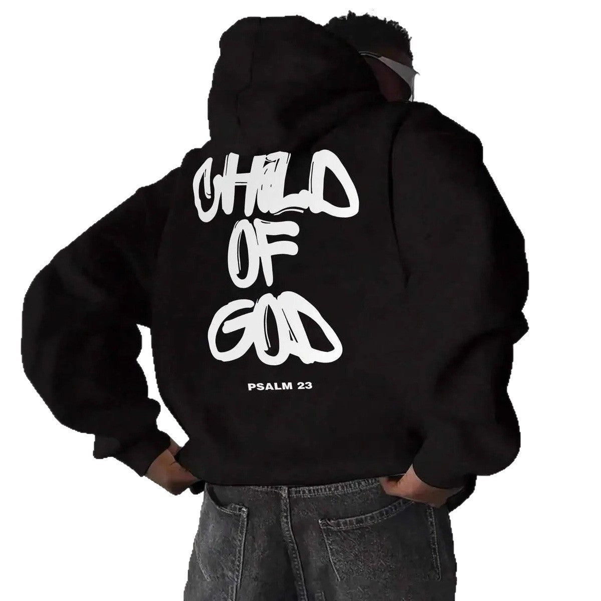 Sweat à Capuche Homme – Imprimé Lettres avec Doublure Polaire