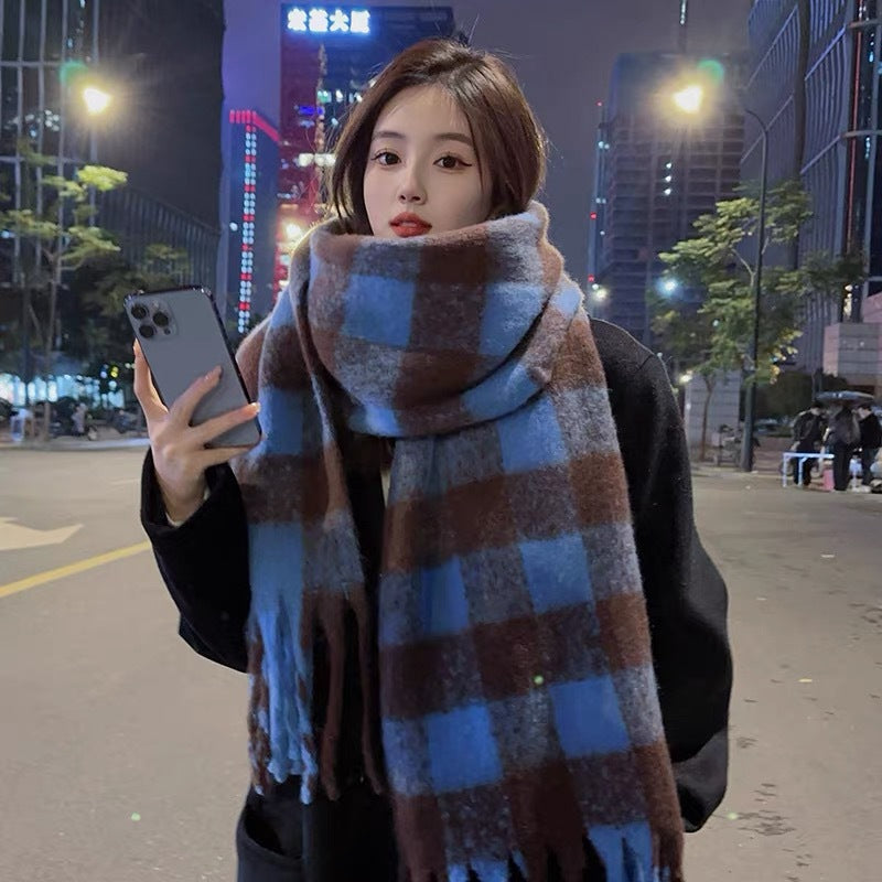 Snood Femme en Mohair – Style Long à Motif