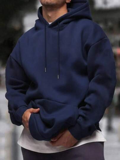 Hoodie Homme à Manches Longues – Style Décontracté