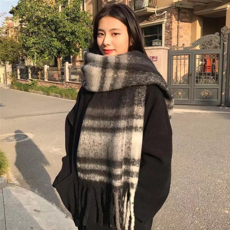 Snood Femme en Mohair – Style Long à Motif