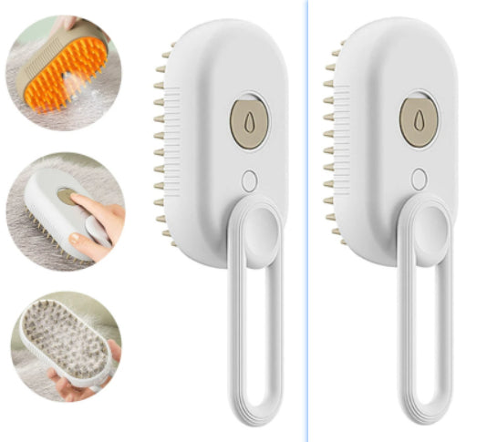 🐾 Brosse vapeur 3-en-1 pour animaux