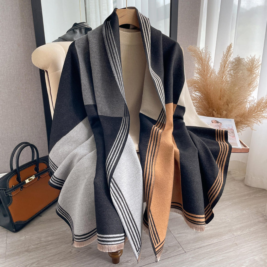 Écharpe Femme Style en Faux Cachemire