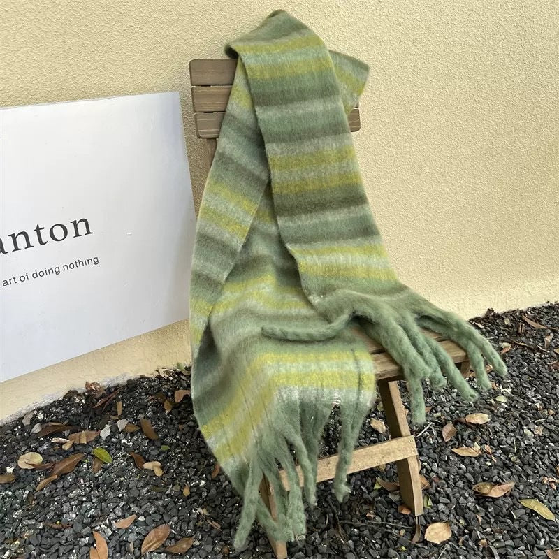 Snood Femme en Mohair – Style Long à Motif