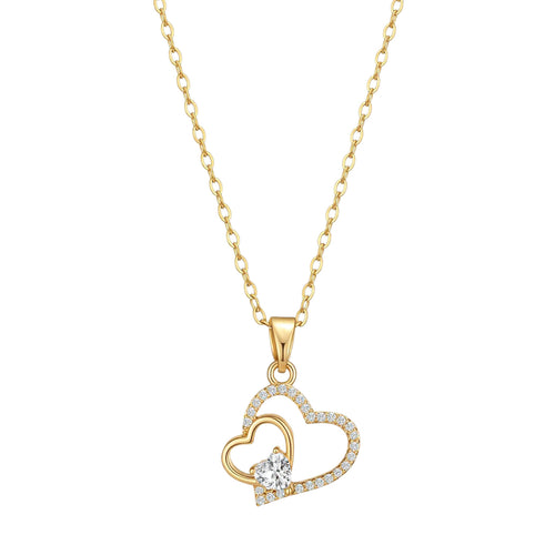Collier Cœur en Zircon – Chaîne